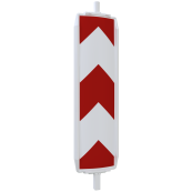 Plastic traffic panel type 40 | film RA1/A, lane divider | on one side from buttom to top